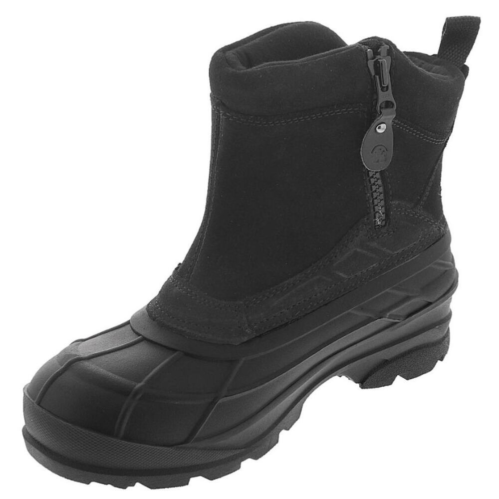 Kamik Mens Champlain 3 Winter Boot Size 12 EU 45 Black Suede Waterproof NIB - Picture 2 of 12